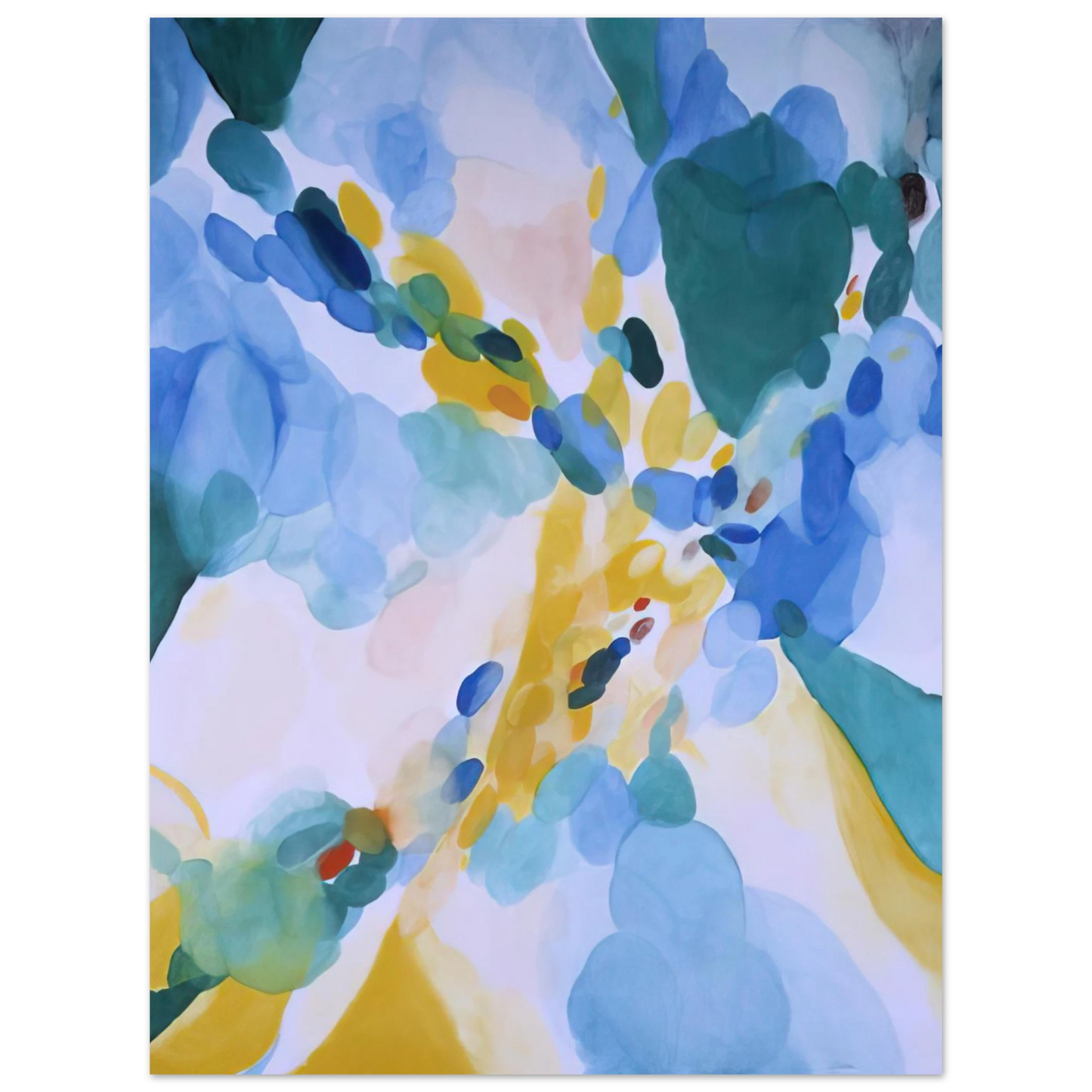 Alice Baber - Red Passage 75x100 cm / 30x40inches Fine Art Poster