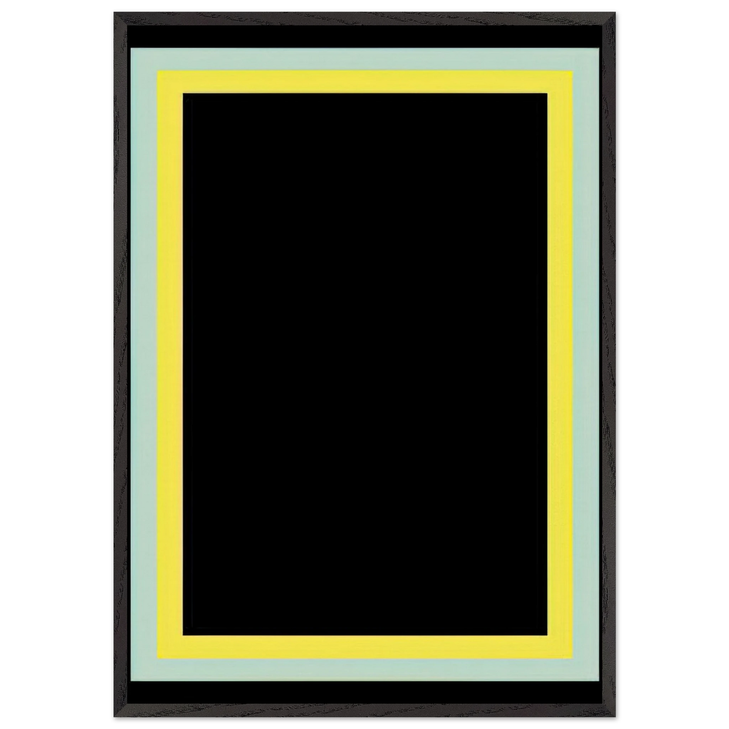 Series Painting 8 - 1966 - Ronnie Landfield 70x100 cm / 28x40 inches Framed Art Print – Black Wooden Frame