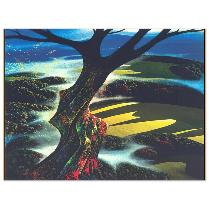 Eyvind Earle - Autumn Shadows 75x100 cm / 30x40inches Fine Art Poster