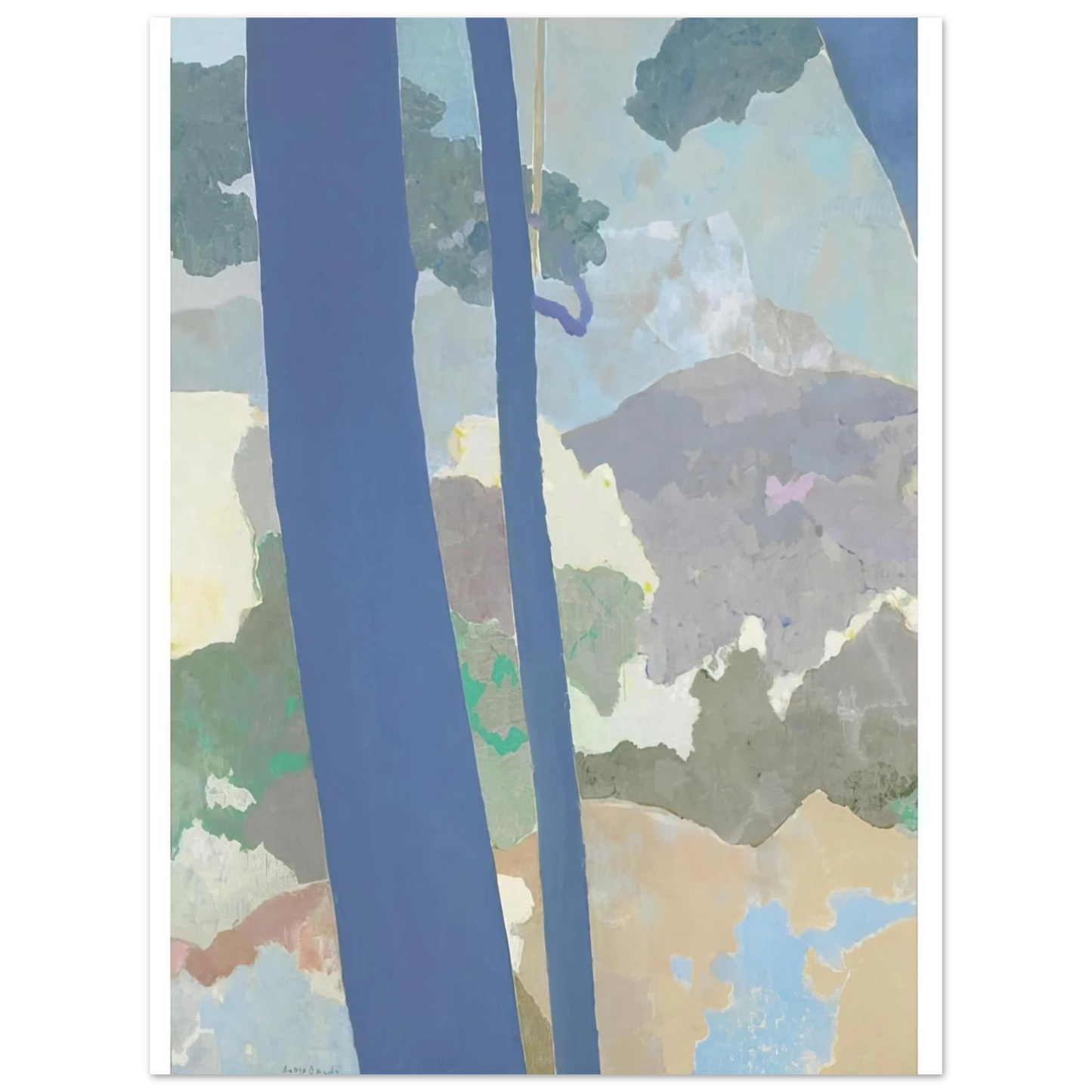 Kenzo Okada - Landscape - Abstract Expressionism 75x100 cm / 30x40inches Fine Art Poster