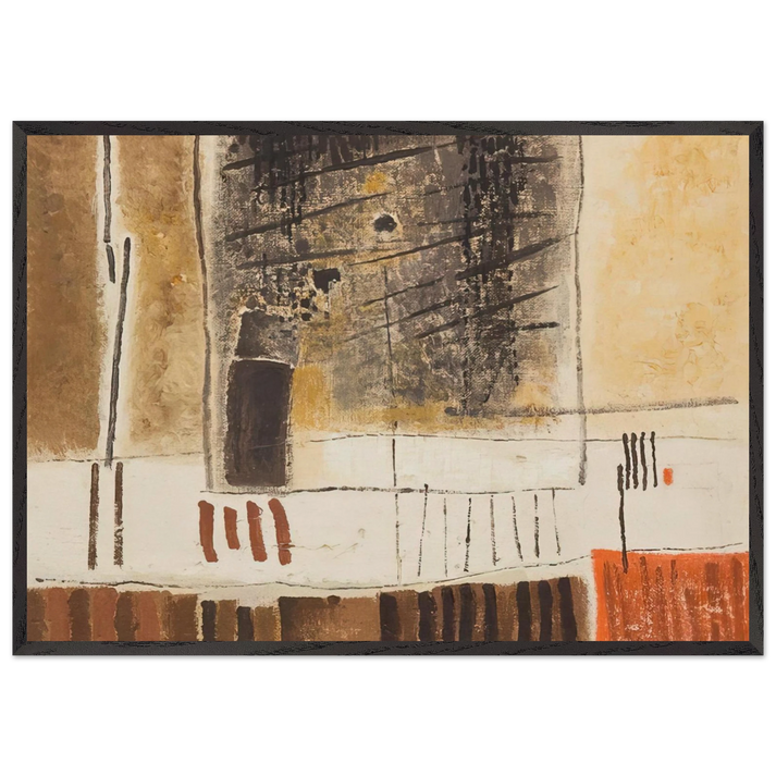 Rhythm - 1956 - Bice Lazzari 70x100 cm / 28x40 inches Framed Art Print – Black Wooden Frame