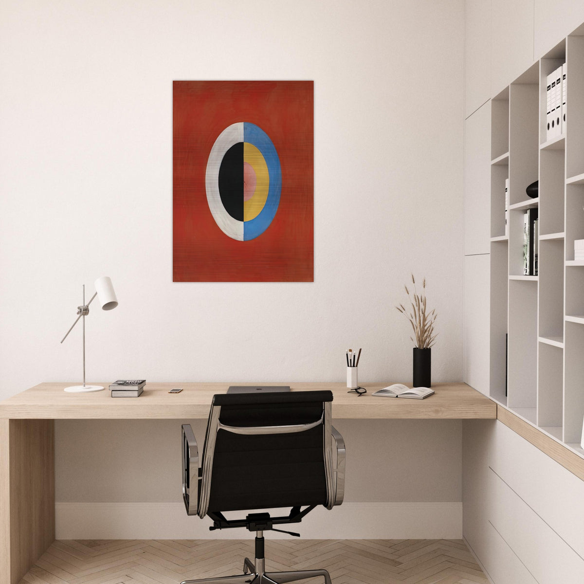 THE SWAN NO 17 1915 0 - Hilma af Klint Brushed Aluminum Print - 70x100 cm / 28x40 inches | Hilma af Klint Aluminum Print | Hilma af Klint Prints