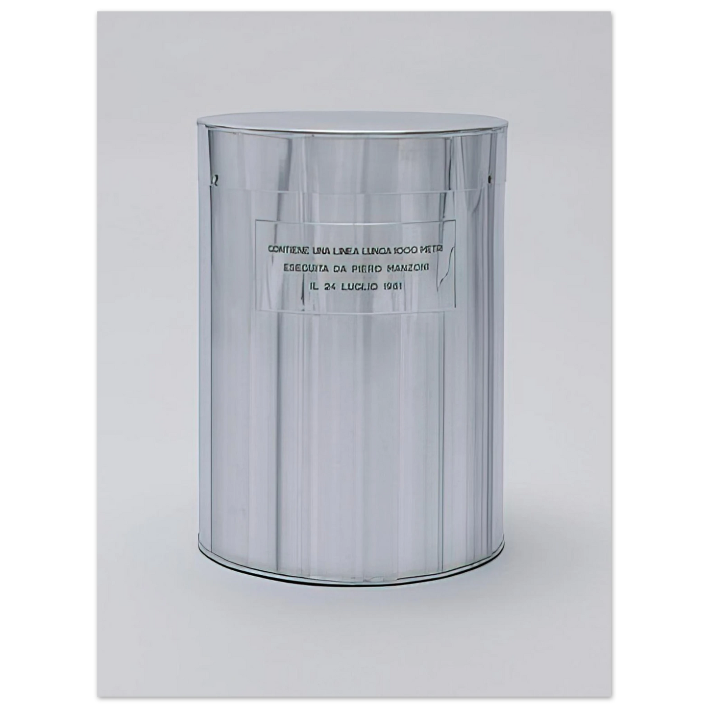 Piero Manzoni - Line 1000 Meters Long - 1961 75x100 cm / 30x40inches Fine Art Poster