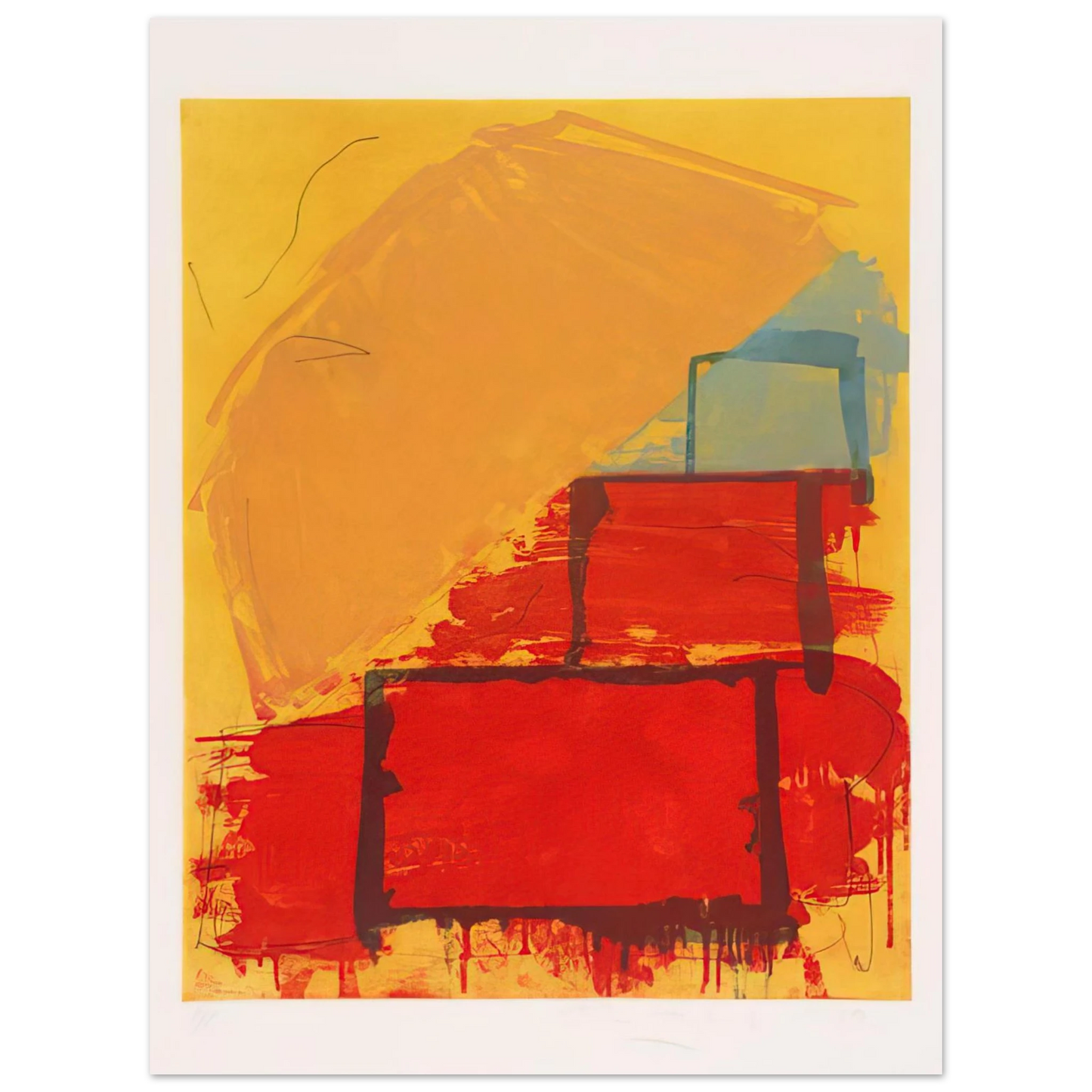 John Hoyland - Trickster - 1979 75x100 cm / 30x40inches Fine Art Poster