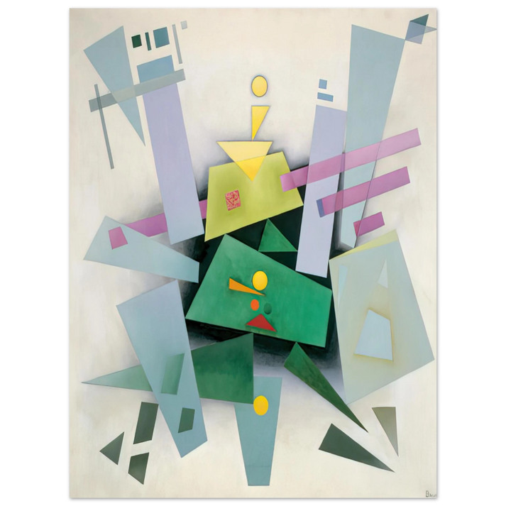 Rudolf Bauer - INVENTION COMPOSITION 31 1933 75x100 cm / 30x40inches Fine Art Poster