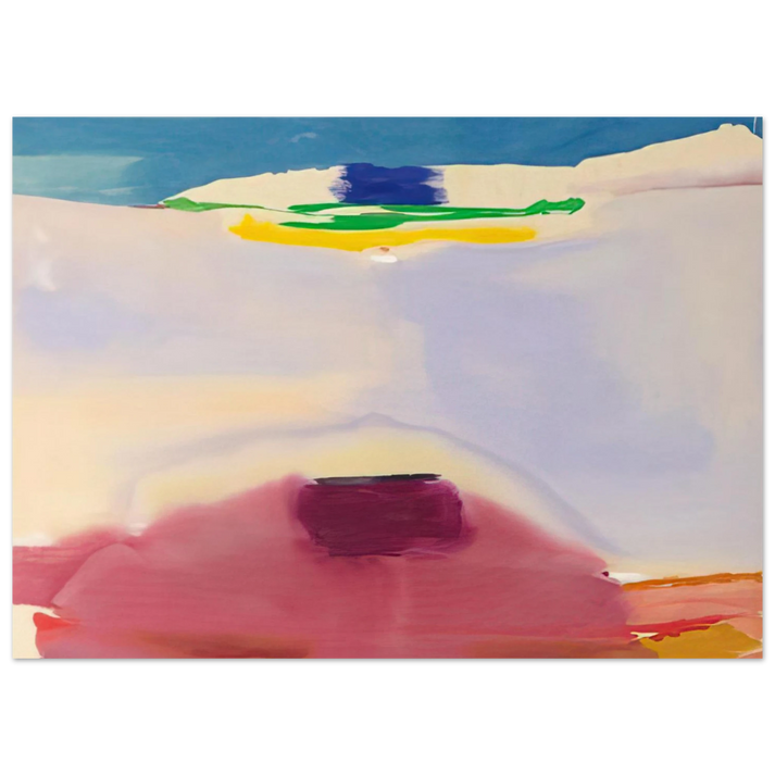 Helen Frankenthaler - Leveling - 1973 Wall art - 40x50 cm / 16x20 inches - Premium Wooden Framed Poster With Fine Art Paper-canvas - White frame