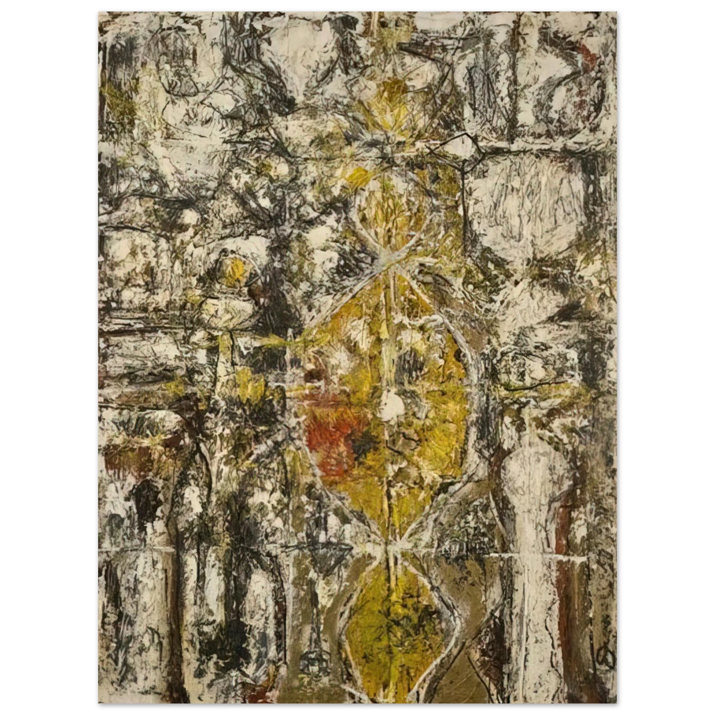 Richard Pousette-Dart - Cascella II - 1952 75x100 cm / 30x40inches Fine Art Poster