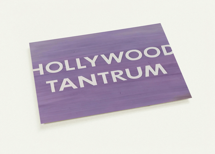 HOLLYWOOD TANTRUM 1979 By Edward Ruscha Pack of 10 Post Cards | Edward Ruscha Post Cards | A6 (10.5 x 14.8 cm) - 4.1 x 5.8 inches