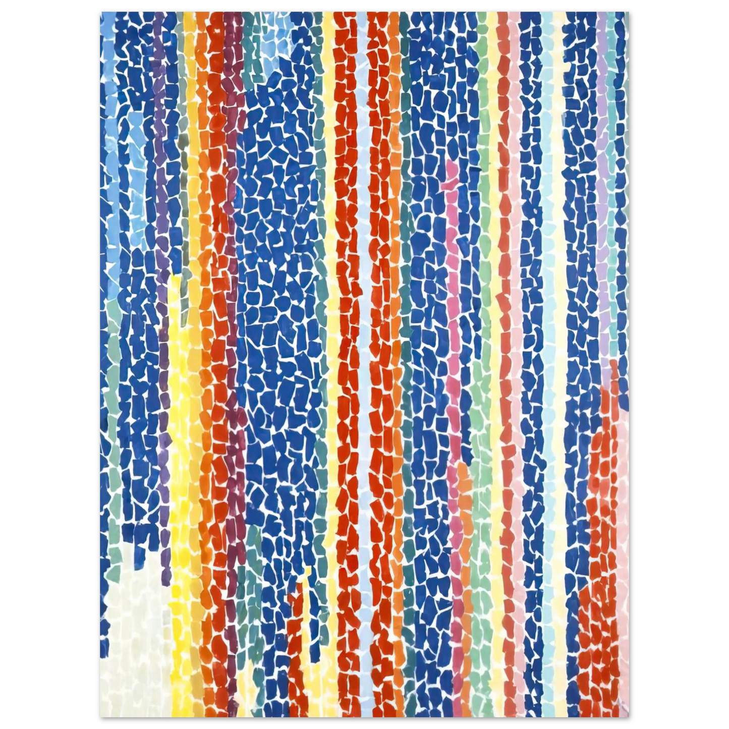 Alma Woodsey Thomas - IRIS TULIPS JONQUILS AND CROCUSES 1969 75x100 cm / 30x40inches Fine Art Poster