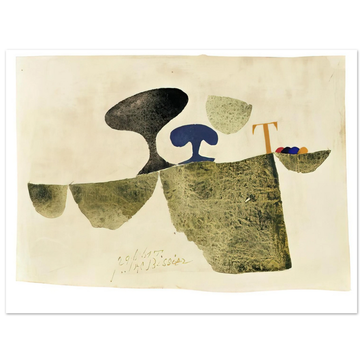 Julius Bissier - 29.6.61 T - 1961 75x100 cm / 30x40inches Fine Art Poster