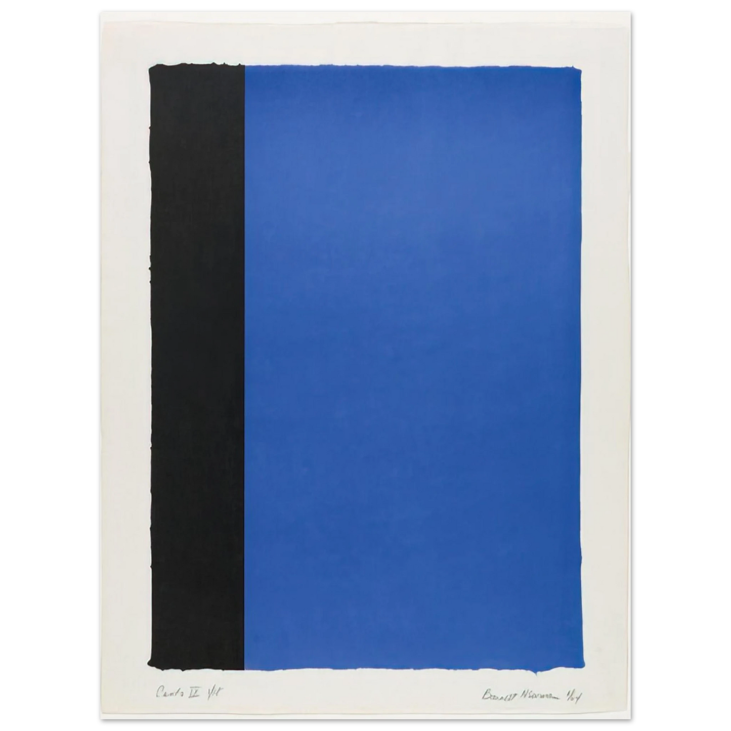 Barnett Newman - Canto IX 75x100 cm / 30x40inches Fine Art Poster