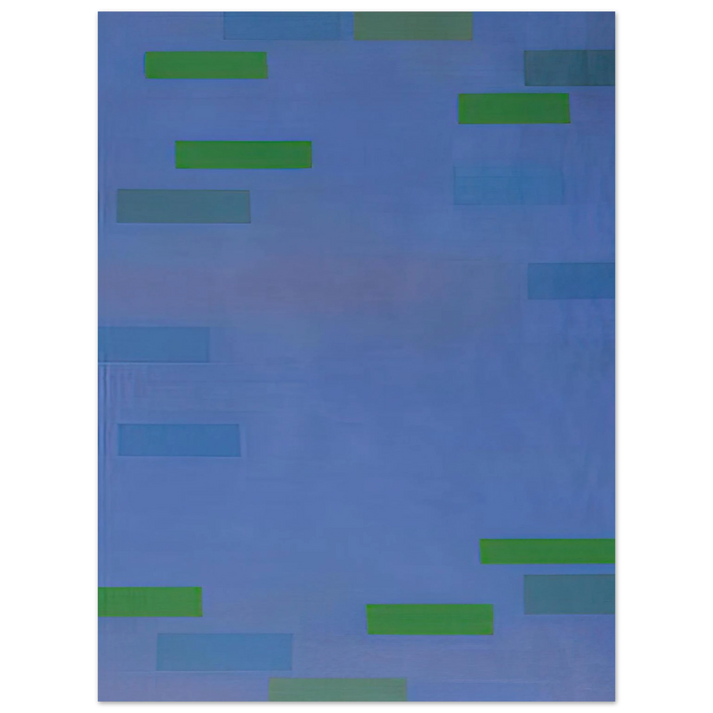 Ad Reinhardt - Abstract Painting, Blue - 1952 75x100 cm / 30x40inches Fine Art Poster