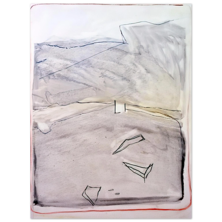 Raoul De Keyser - Wait - 2006 75x100 cm / 30x40inches Fine Art Poster