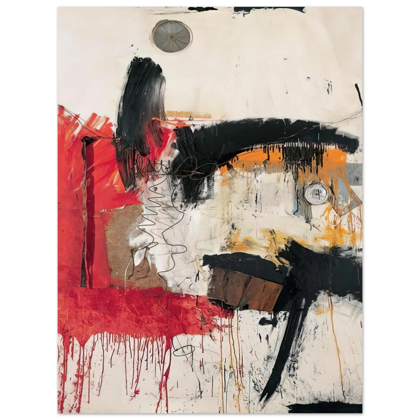 Robert Rauschenberg - FIRST TIME PAINTING 1961 75x100 cm / 30x40inches Fine Art Poster