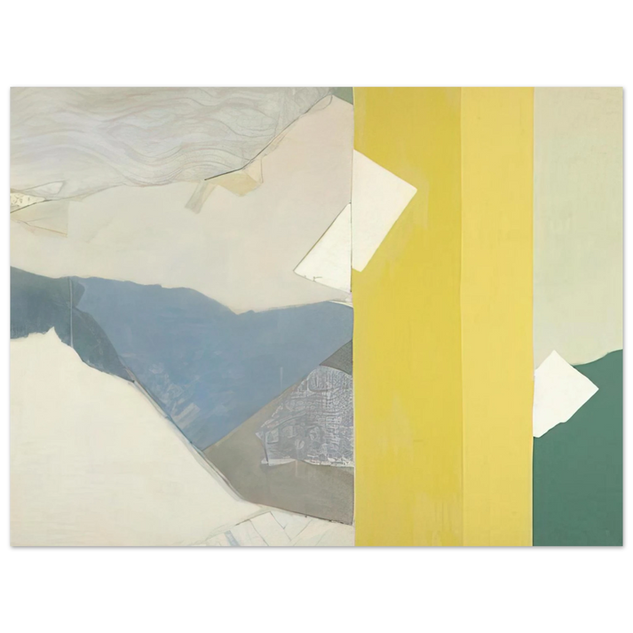 Kenzo Okada - Three Whites - 1963 75x100 cm / 30x40inches Fine Art Poster