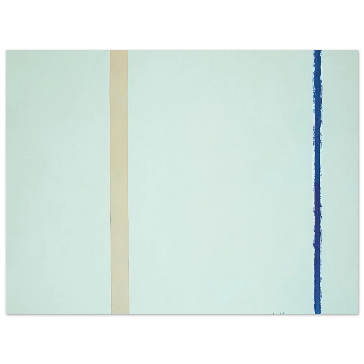 Barnett Newman - White Fire I 75x100 cm / 30x40inches Fine Art Poster