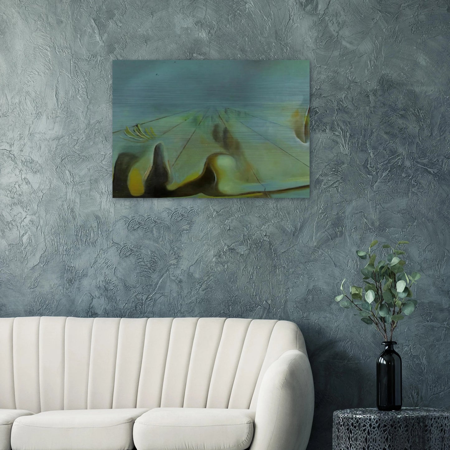 ENIGMA UNFINISHED VERSION OF THE THREE GLORIOUS ENIGMAS OF GALA - Salvador Dali Brushed Aluminum Print - 70x100 cm / 28x40 inches | Salvador Dali Aluminum Print | Salvador Dali Prints