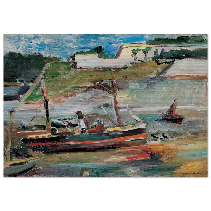BELLE ILE LE PORT DE PALAIS 1896 - Henri Matisse Brushed Aluminum Print - 70x100 cm / 28x40 inches | Henri Matisse Aluminum Print | Henri Matisse Prints