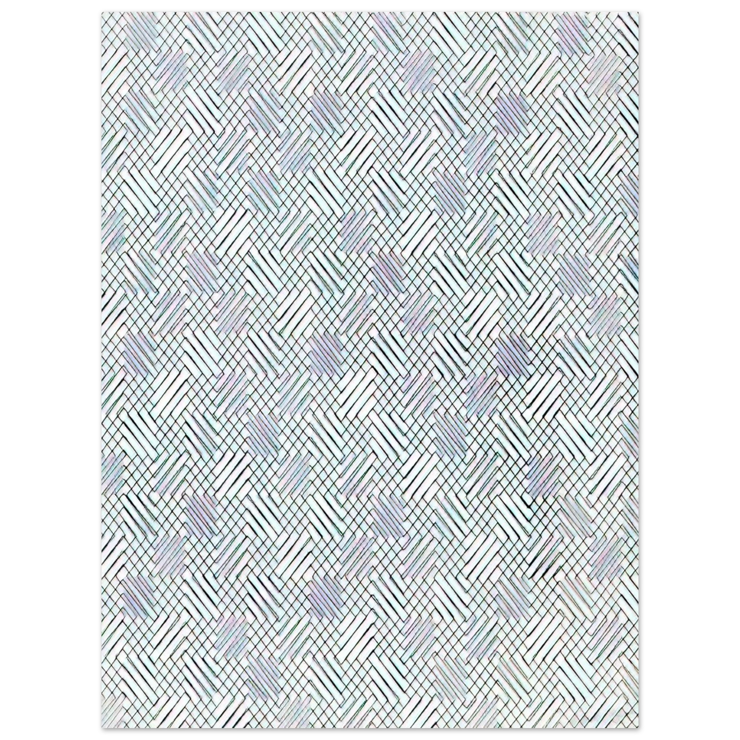 Francois Morellet - Untitled Diagonals - 1970 75x100 cm / 30x40inches Fine Art Poster