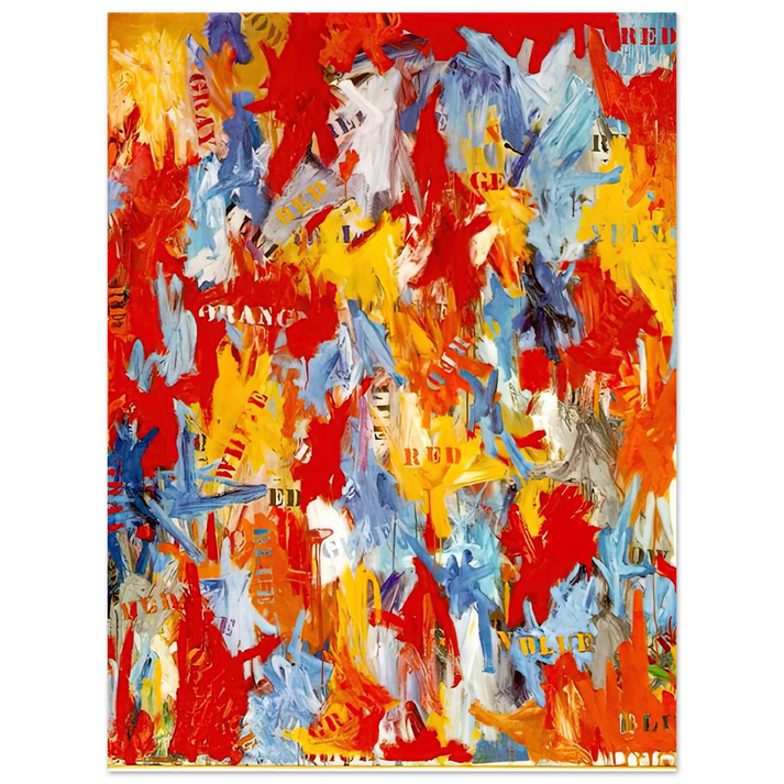 Jasper Johns - FALSE START 1959 75x100 cm / 30x40inches Fine Art Poster