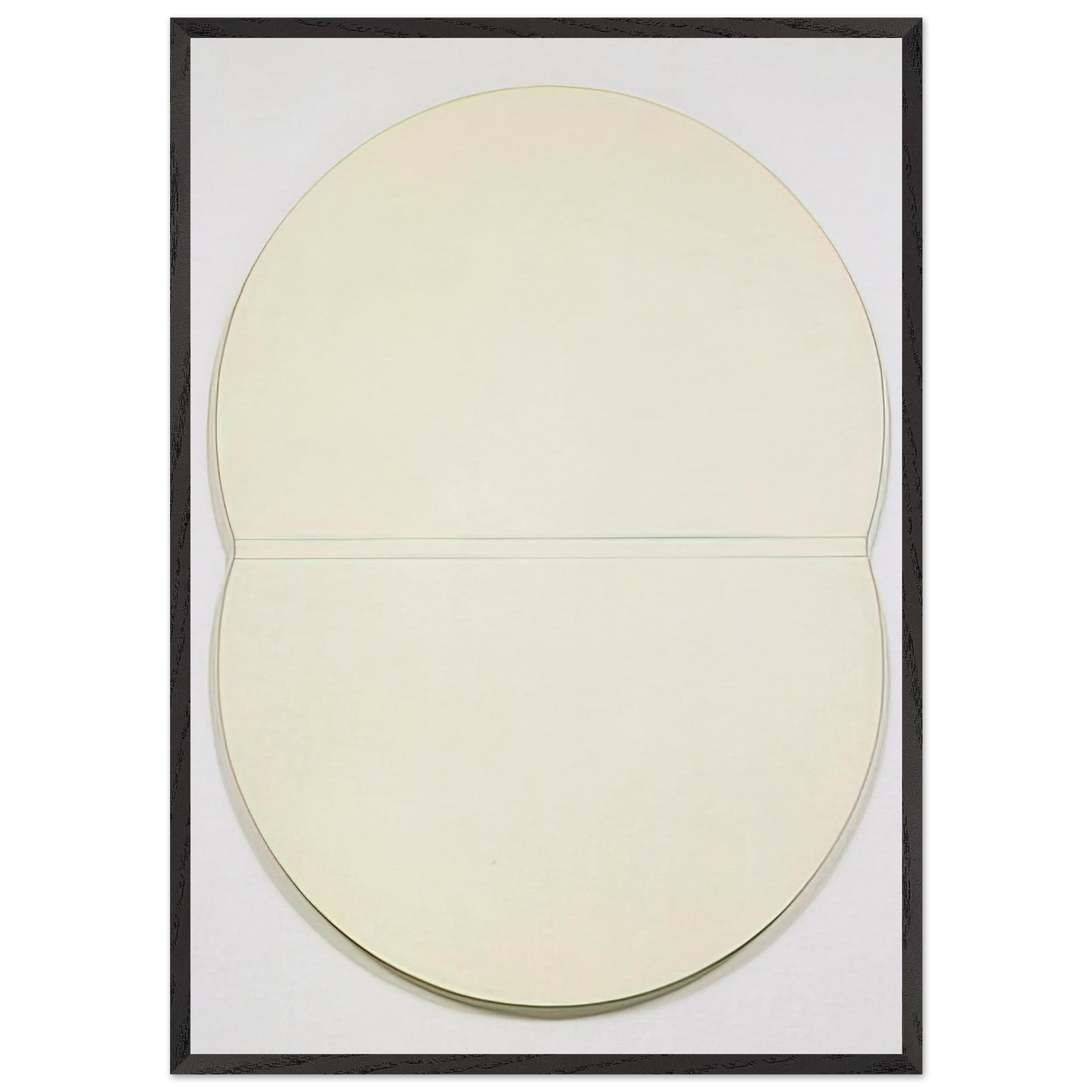 White Plaque Bridge Arch and Reflection - Ellsworth Kelly 70x100 cm / 28x40 inches Framed Art Print – Black Wooden Frame
