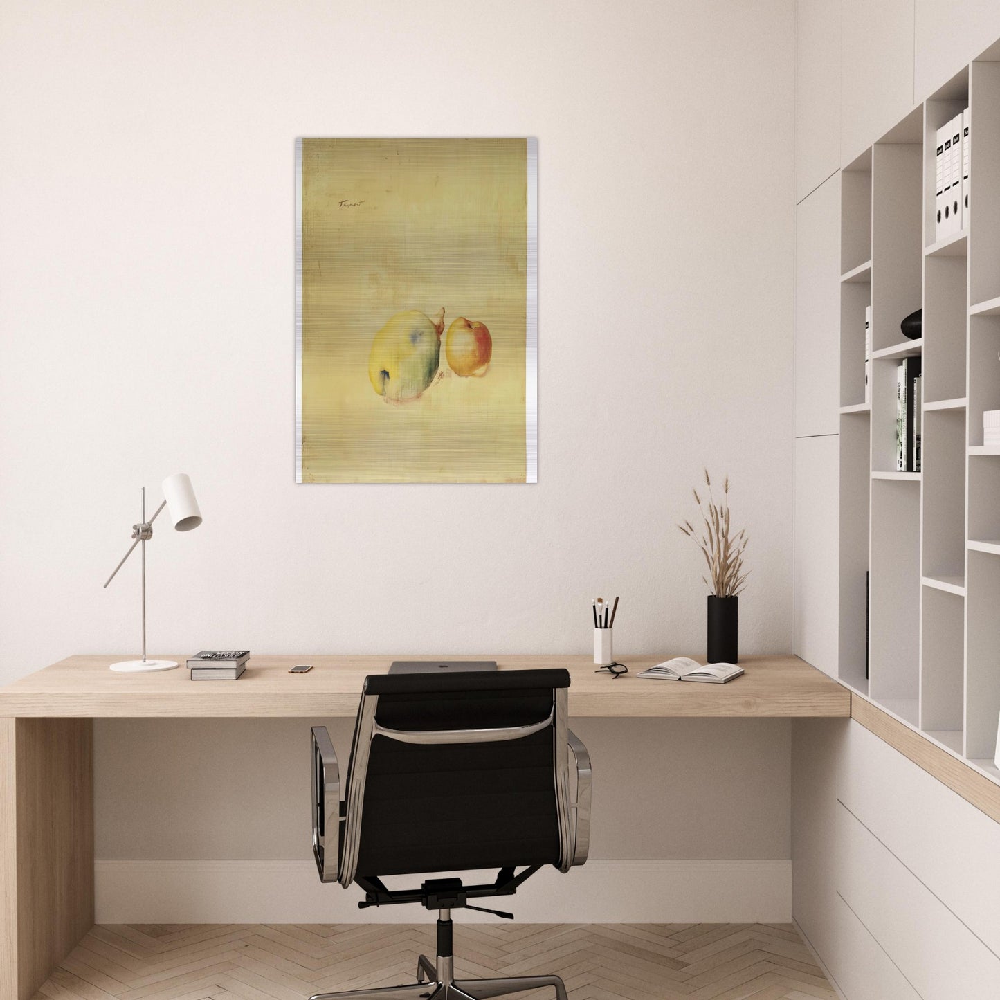 Cotogna e mela – 28.12.41 - 1941 - Julius Bissier Brushed Aluminum Print - 70x100 cm / 28x40 inches | Julius Bissier Aluminum Print | Julius Bissier Prints