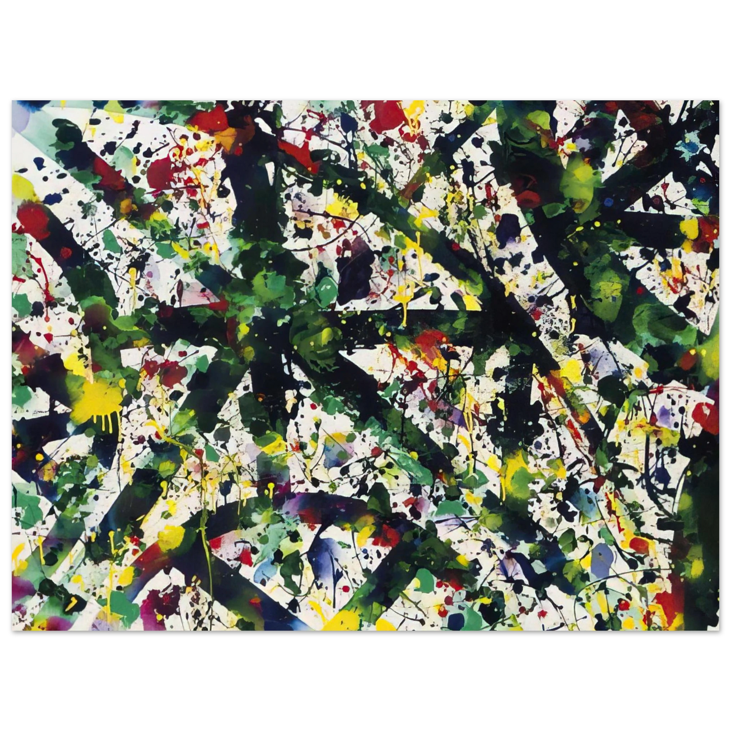 Sam Francis - Green Buddha 75x100 cm / 30x40inches Fine Art Poster