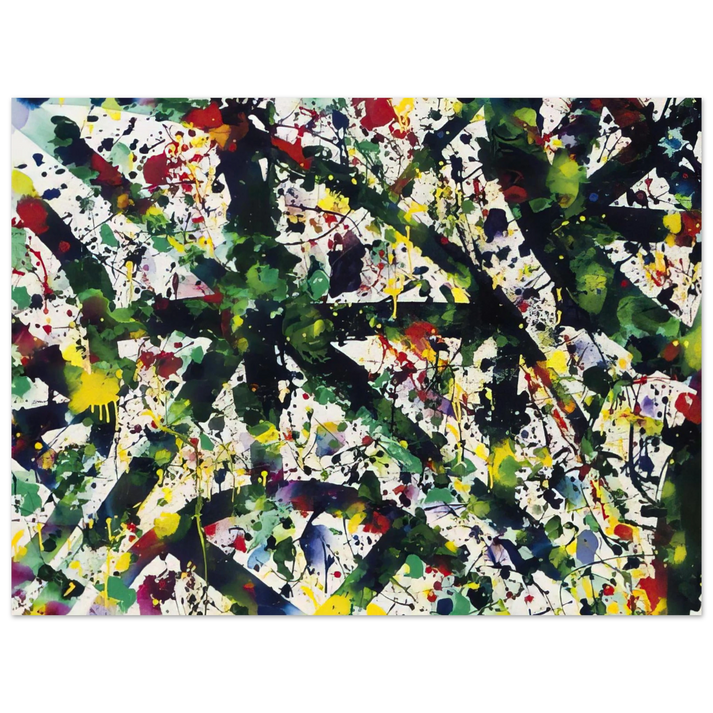 Sam Francis - Green Buddha 75x100 cm / 30x40inches Fine Art Poster