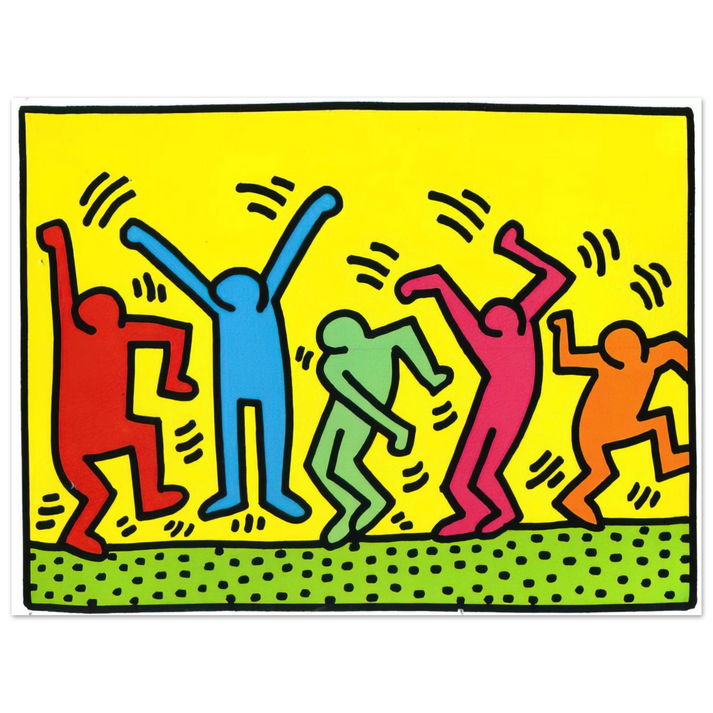 Keith Haring - UNTITLED DANCE 1987 75x100 cm / 30x40inches Fine Art Poster