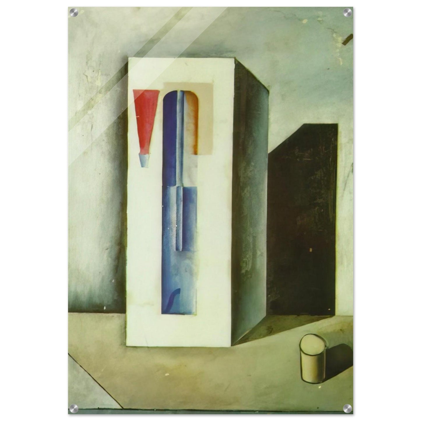 SIPHON AND SMALL BOTTLE OF RUM - Salvador Dali Acrylic Print - 70x100 cm / 28x40″ inches | Salvador Dali Wall Art | Salvador Dali Prints