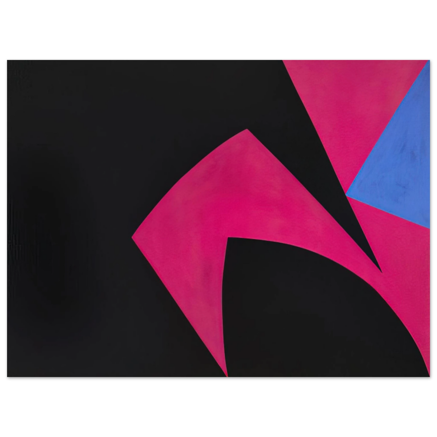 Lorser Feitelson - Magical Space Forms Black, Fuchsia - 1951 75x100 cm / 30x40inches Fine Art Poster