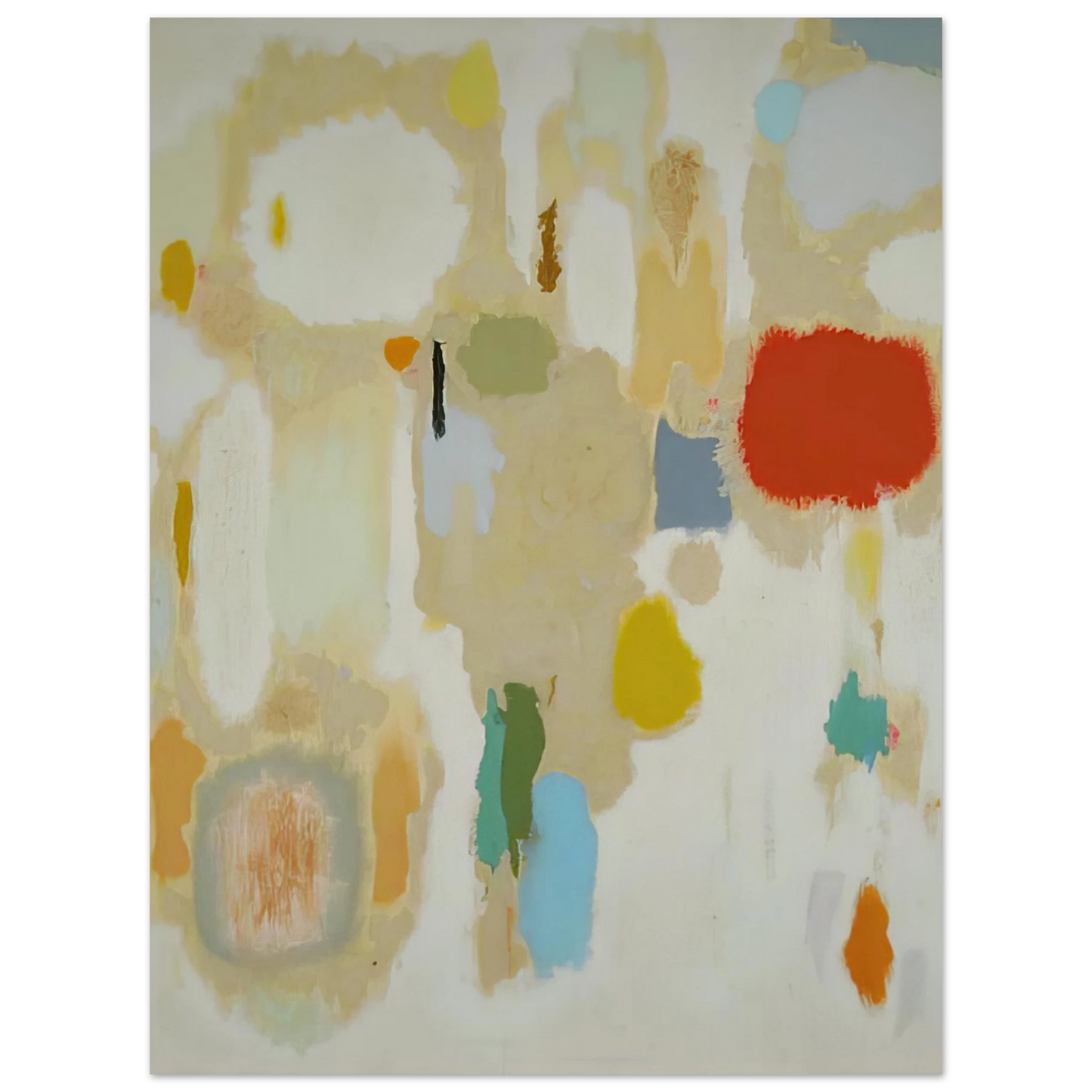 John Ferren - Contemplations on Geraniums - 1952 75x100 cm / 30x40inches Fine Art Poster