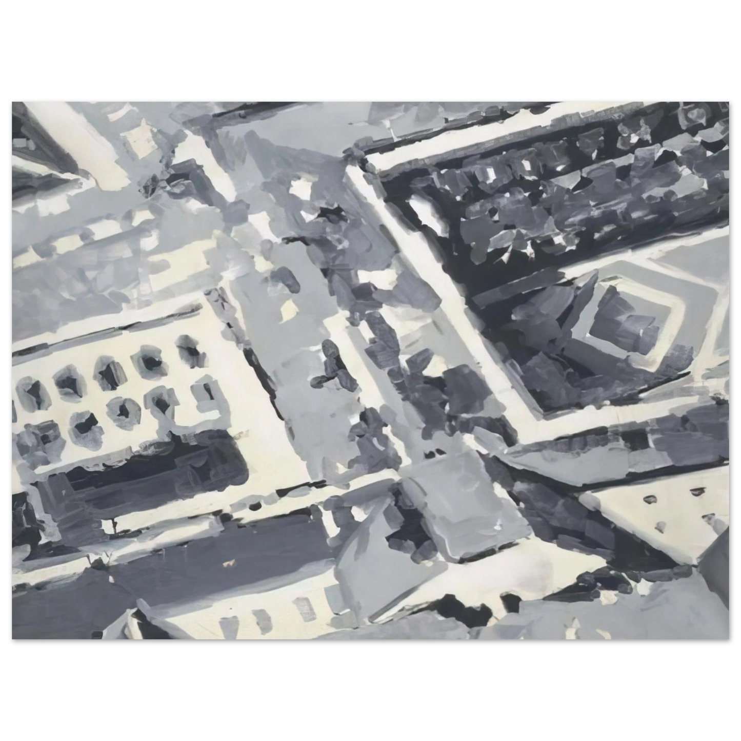 Gerhard Richter - TOWNSCAPE M1 1968 75x100 cm / 30x40inches Fine Art Poster