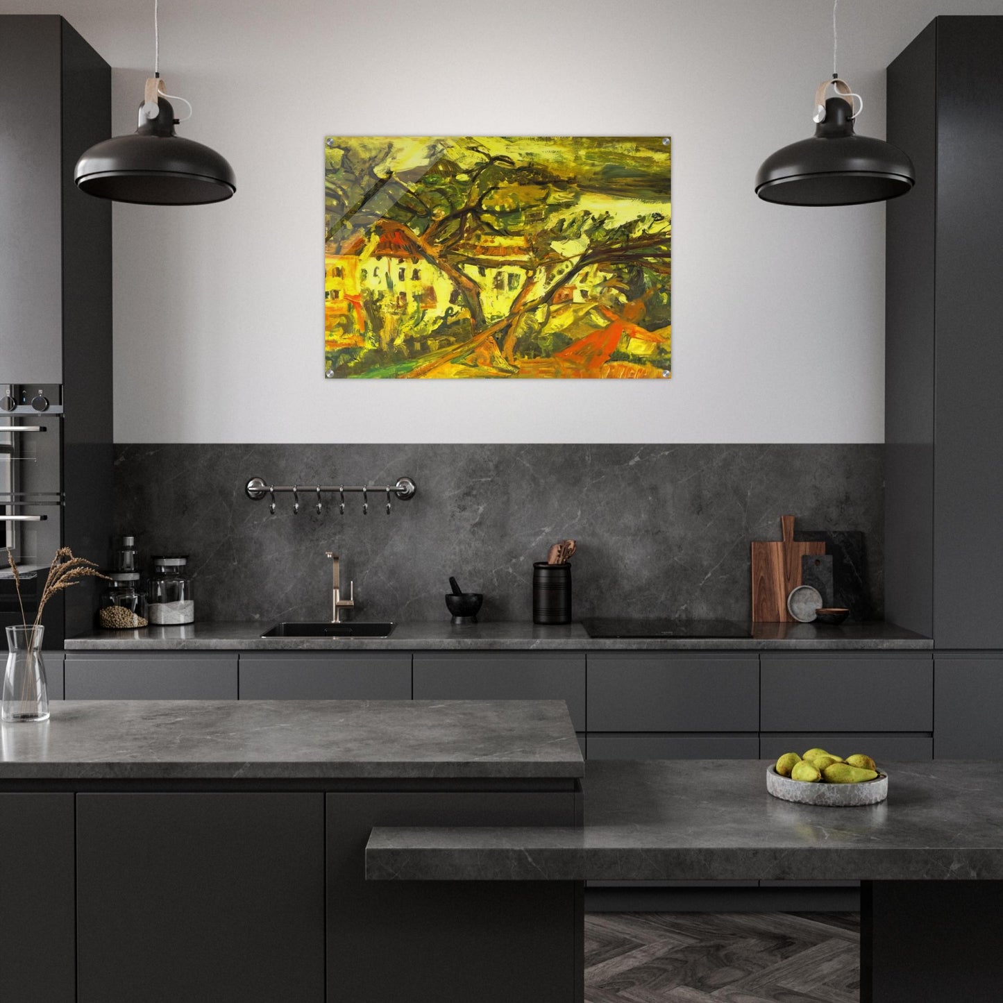 LANDSCAPE OF THE SOUTH OF FRANCE - Chaim Soutine Acrylic Print - 70x100 cm / 28x40″ inches | Chaim Soutine Wall Art | Chaim Soutine Prints