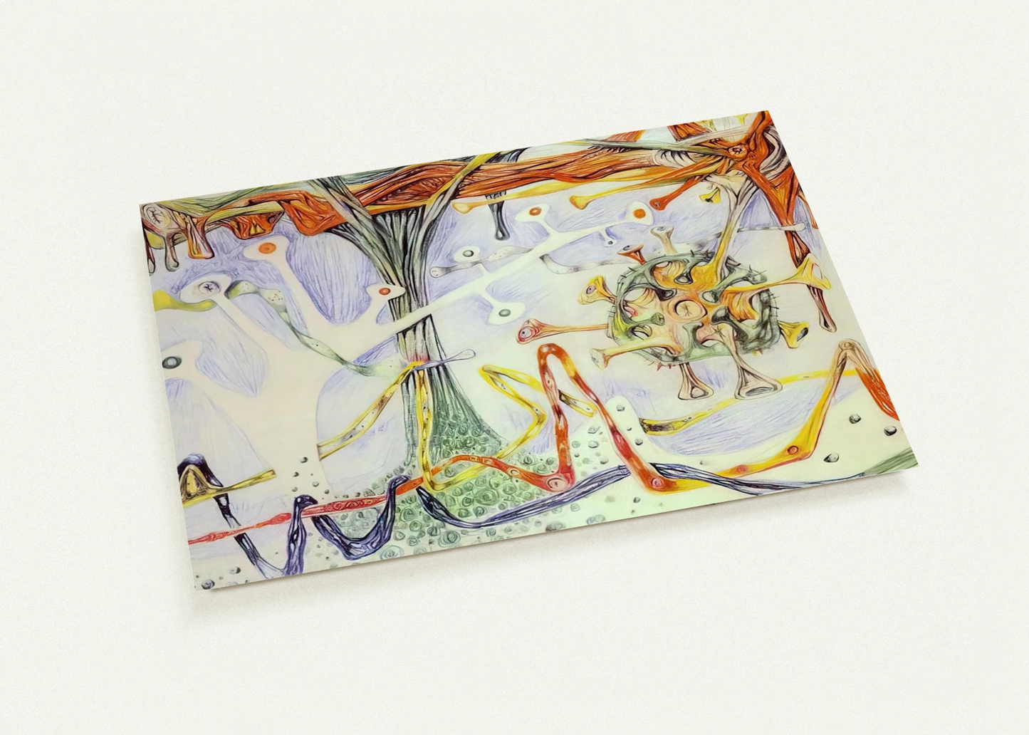 MORPHOLOGY 1937 By Roberto Matta Pack of 10 Post Cards | Roberto Matta Post Cards | A6 (10.5 x 14.8 cm) - 4.1 x 5.8 inches