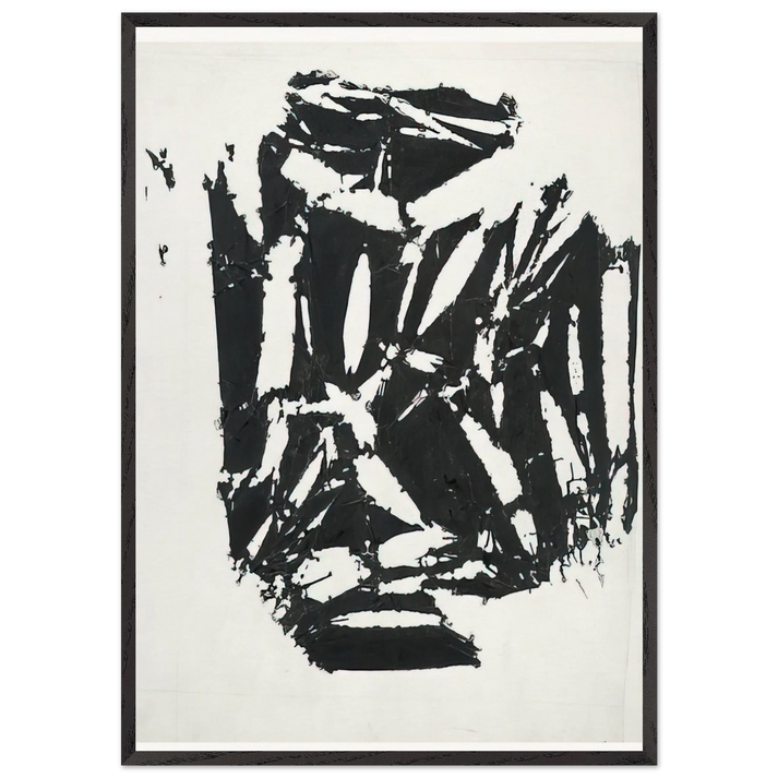 Laissee - 1994 - Simon Hantai 70x100 cm / 28x40 inches Framed Art Print – Black Wooden Frame