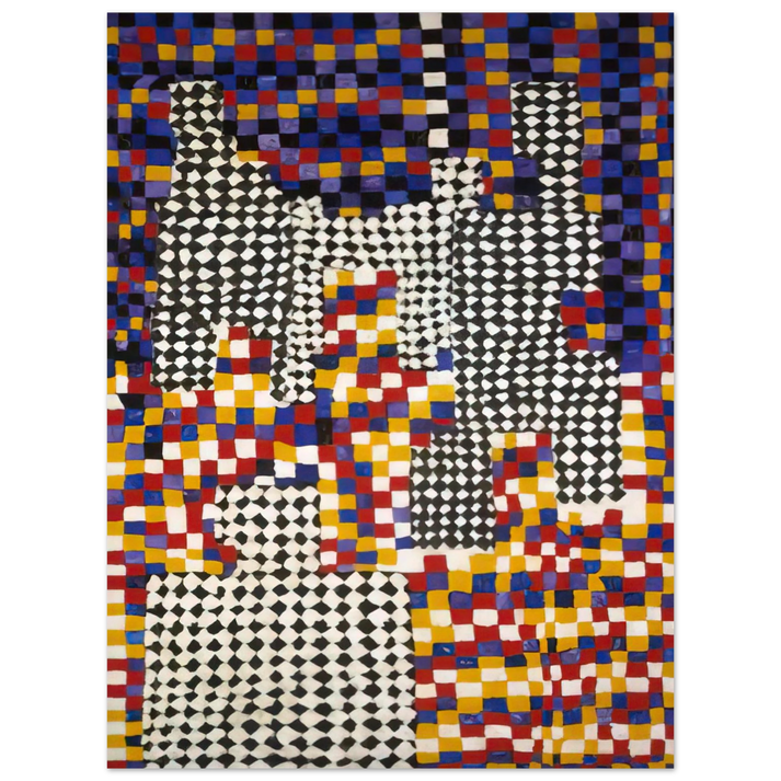 Alfred Jensen - Family Portrait - 1958 75x100 cm / 30x40inches Fine Art Poster
