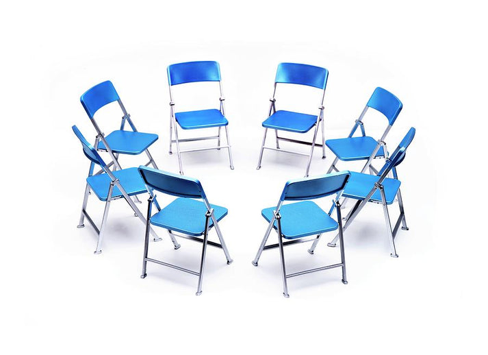 Chairs in Circle #1 Fine Art Print | RedKalion