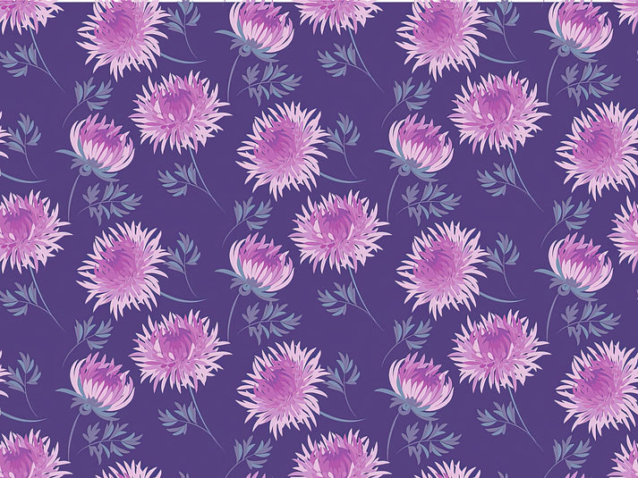 Chrysanthemum Flower Drawing Art Print | RedKalion