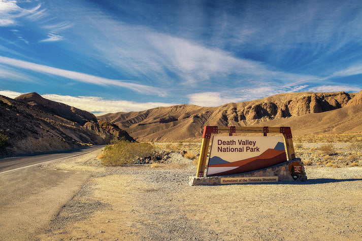 Death Valley National Park Sign Art Print | RedKalion
