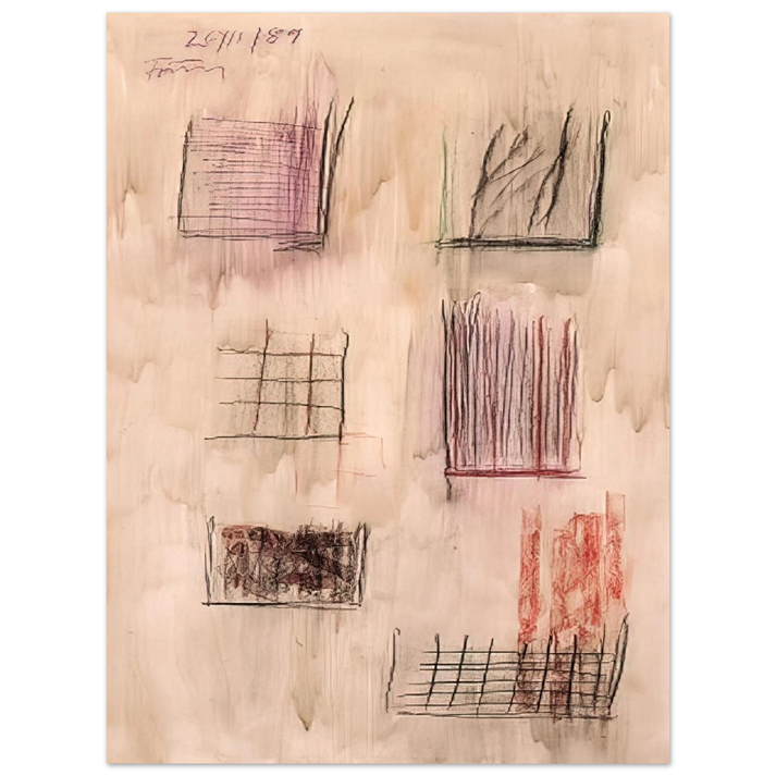 Gunther Forg - Untitled Cansons - 1989 75x100 cm / 30x40inches Fine Art Poster