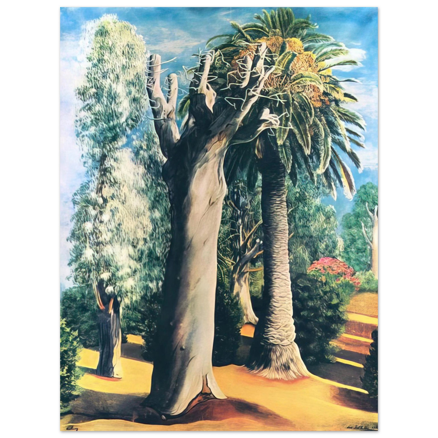 Moise Kisling - EUCALYPTUS AND PALM 1935 75x100 cm / 30x40inches Fine Art Poster