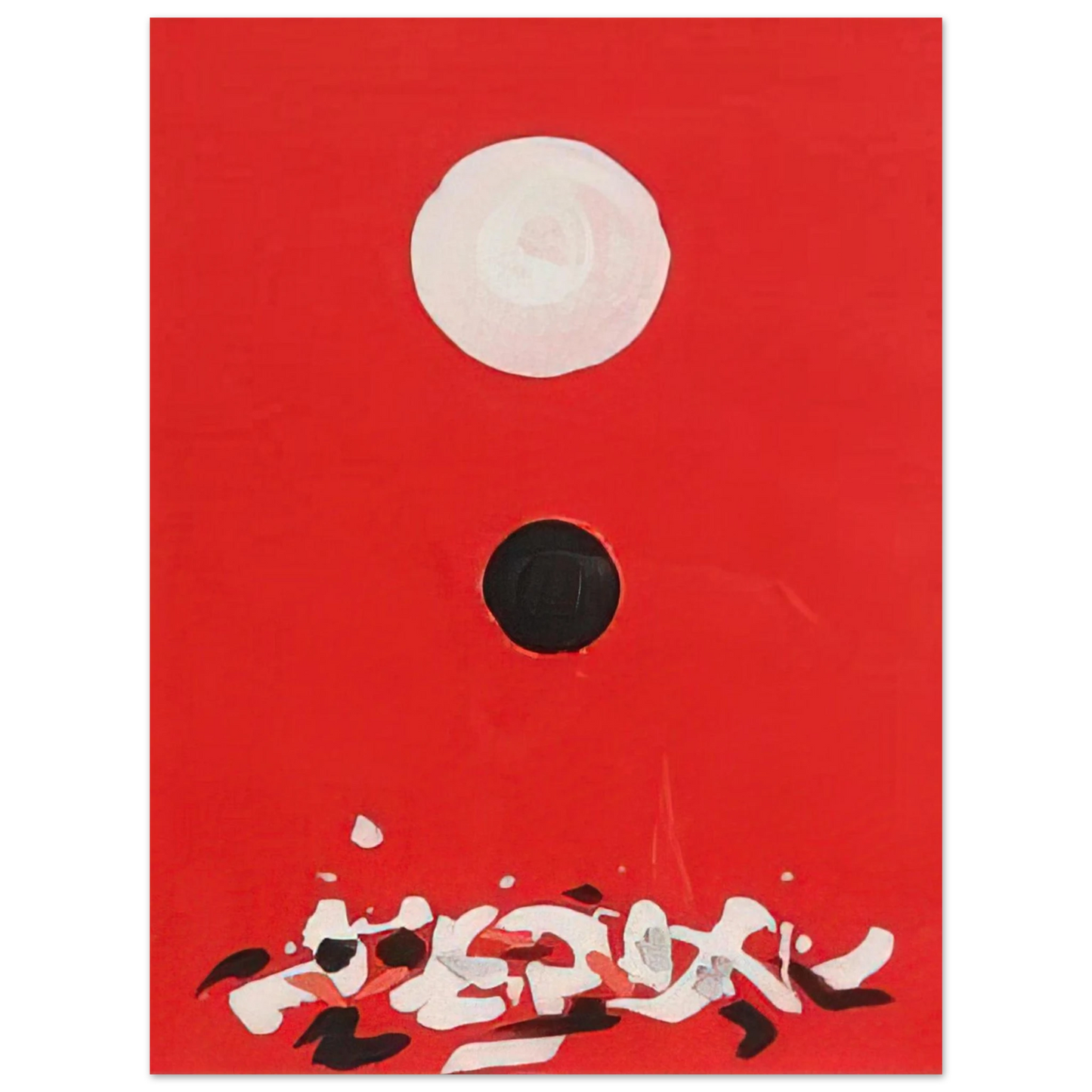 Adolph Gottlieb - Crimson Ground - 1972 75x100 cm / 30x40inches Fine Art Poster