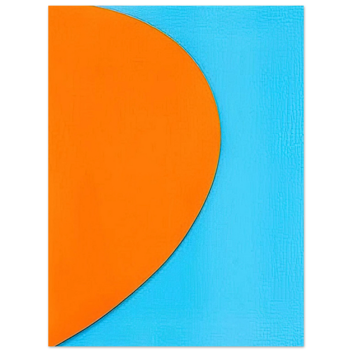 Ellsworth Kelly - Orange Relief with Blue 75x100 cm / 30x40inches Fine Art Poster