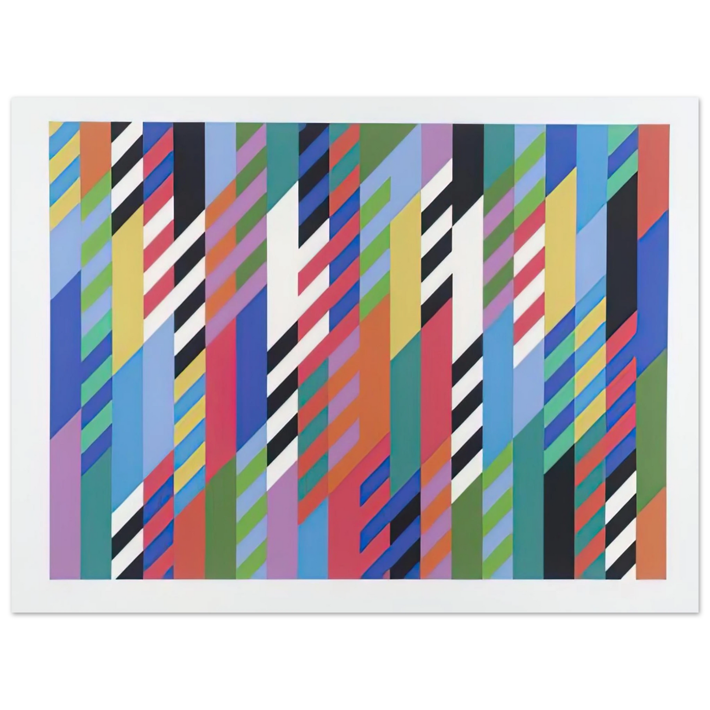 Bridget Riley - FETE 1989 75x100 cm / 30x40inches Fine Art Poster