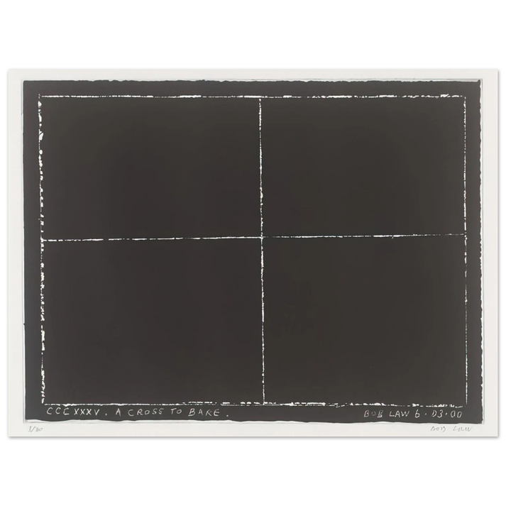 Bob Law - A Cross to Bare - 2000 75x100 cm / 30x40inches Fine Art Poster