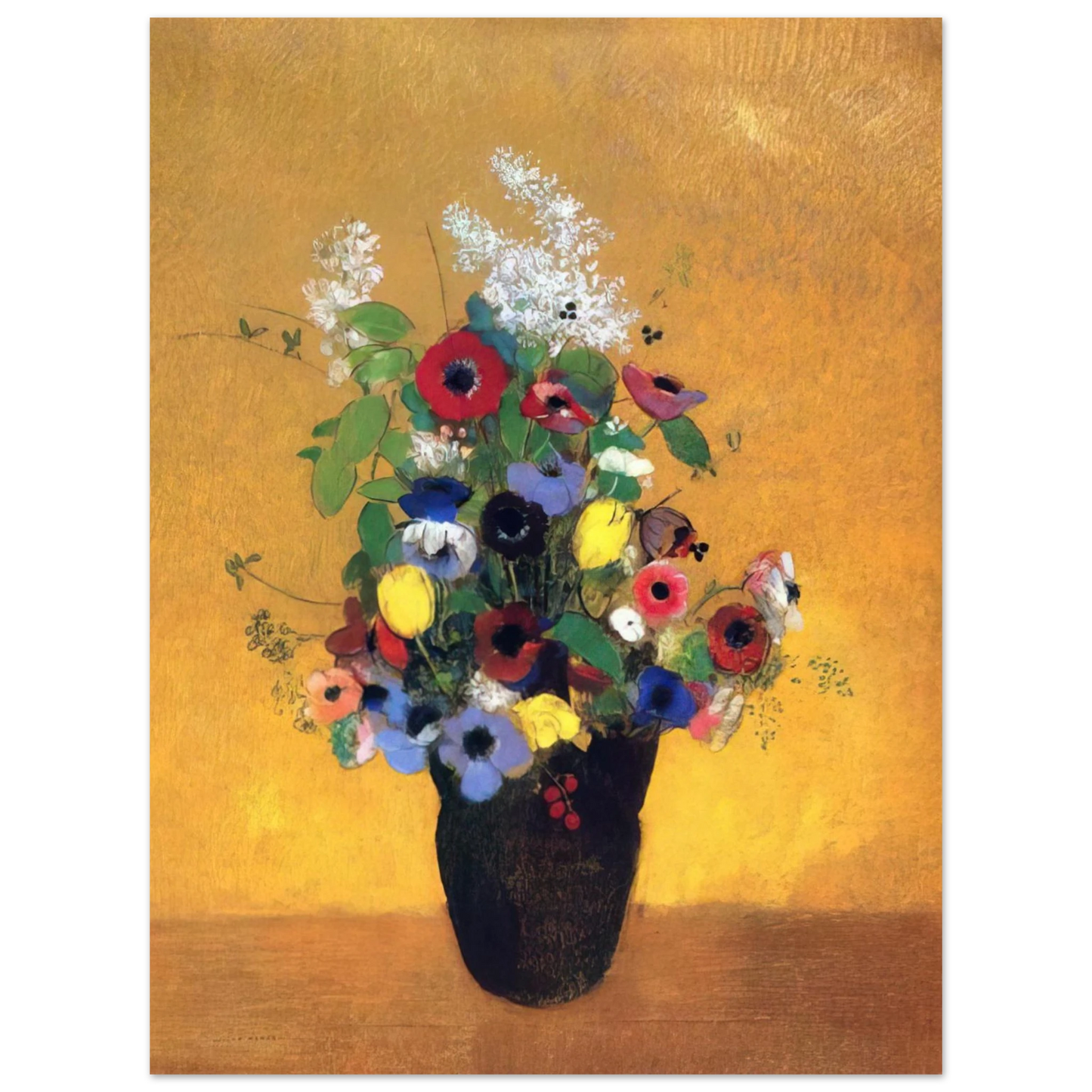 Odilon Redon - FLOWERS 2 75x100 cm / 30x40inches Fine Art Poster