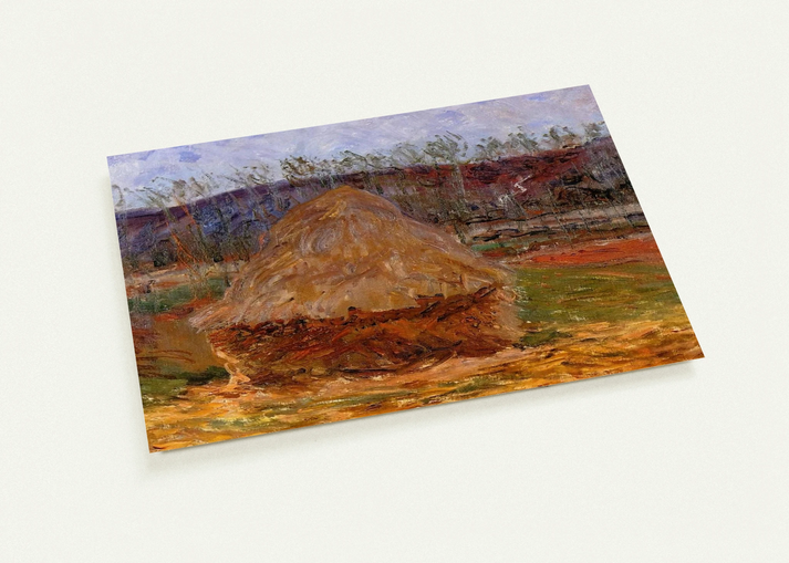 Grainstack at Giverny By claude monet Pack of 10 Post Cards | claude monet Post Cards | A6 (10.5 x 14.8 cm) - 4.1 x 5.8 inches