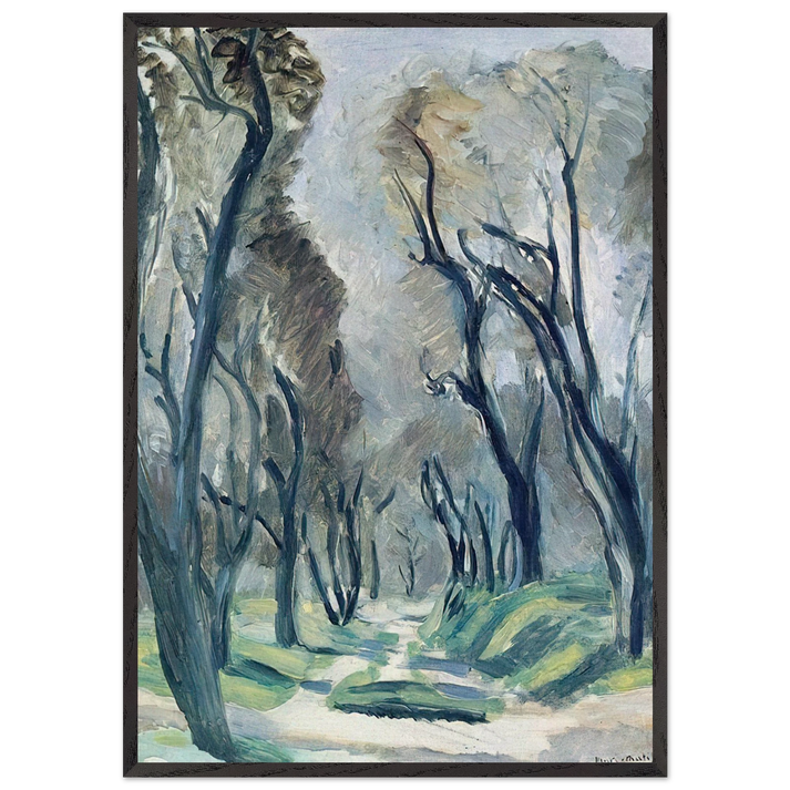 AVENUE OF OLIVE TREES 1952 - Henri Matisse 70x100 cm / 28x40 inches Framed Art Print – Black Wooden Frame
