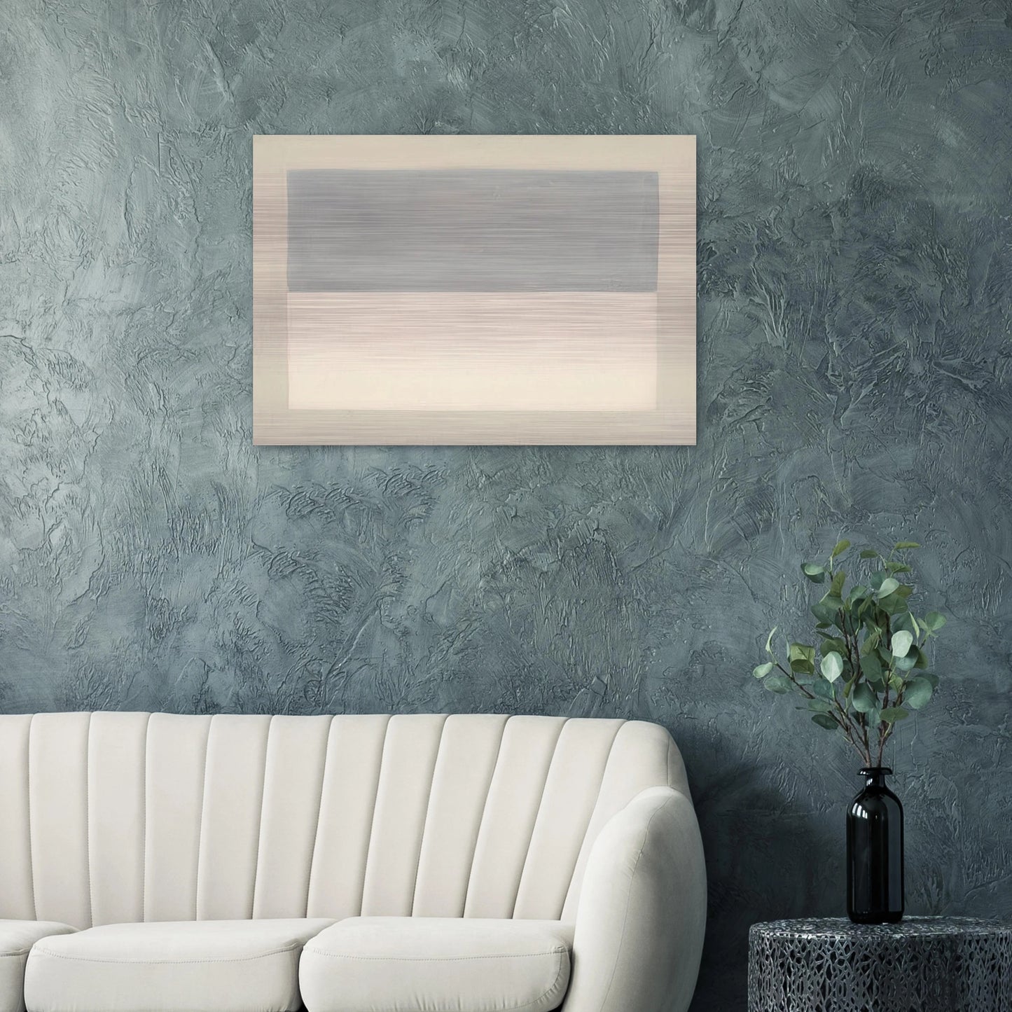 Rain Study - Agnes Martin Brushed Aluminum Print - 70x100 cm / 28x40 inches | Agnes Martin Aluminum Print | Agnes Martin Prints